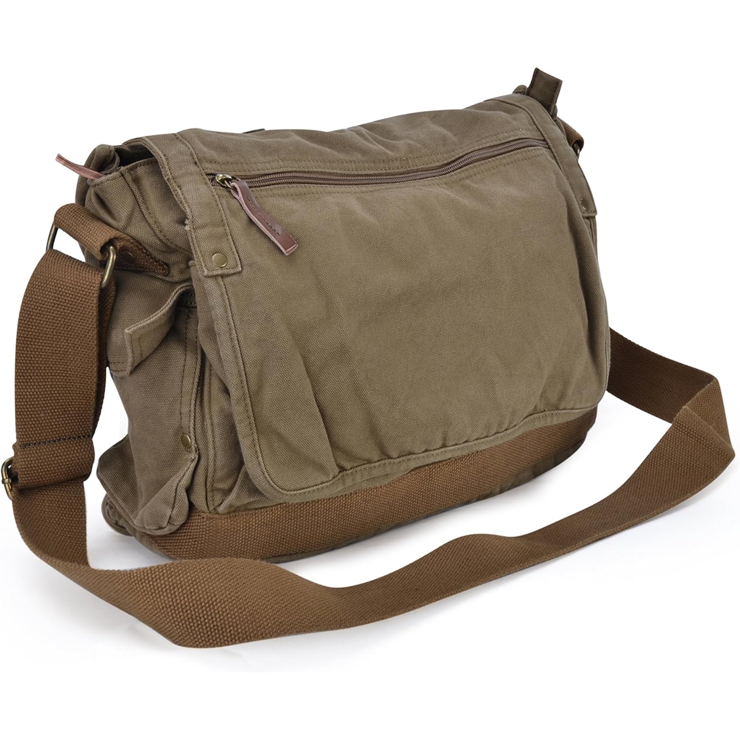 Gootium Canvas Messenger Bag - Vintage Cross Body Shoulder Satchel