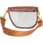 Rebecca Minkoff Darren Clear Crescent Crossbody Bag, Stadium Approved Transparent Sling Purse For Concerts And Events