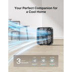 Pelonis 20 Inch Box Fan For Bedroom– 3 Speeds, 25Ft/S, Floor Fan, Window Fan, Table Fan, Desktop Fan With Superior Air Throw (2295 Cfm), Lightweight, 5 Blades, Suitable For Office, Living Room, Garage