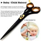 Professional Barber Shears Kit Tools - Hair Cutting Scissors Set For Hairdresser/Hair Salon + Thinning/Texture Hairdressing Haircut Shear For Beautician + Straight Razor + 10 Blades With Case