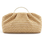 Straw Clutch Purses For Women Summer Beach Bag Woven Crossbody Bag Handbag Vacation Wicker Purse