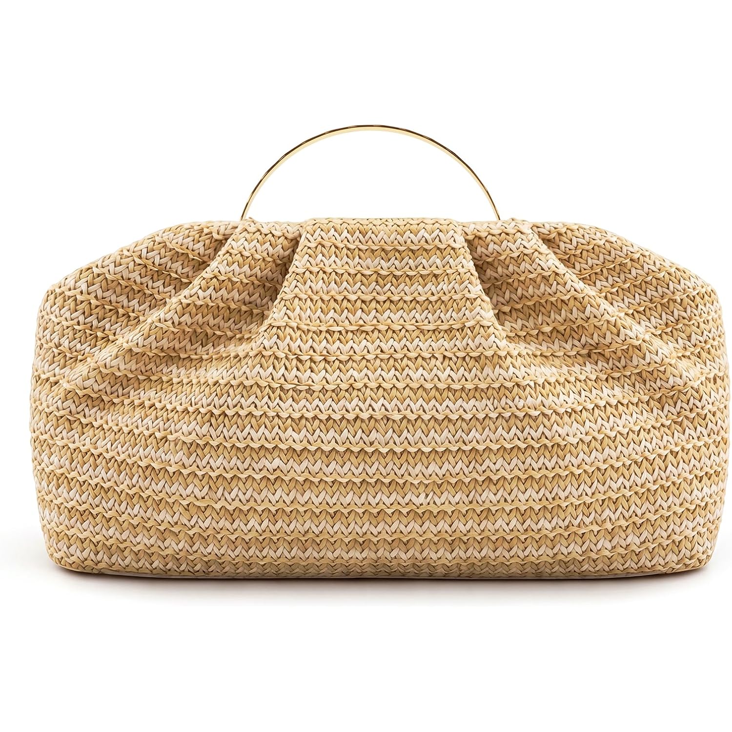Straw Clutch Purses For Women Summer Beach Bag Woven Crossbody Bag Handbag Vacation Wicker Purse
