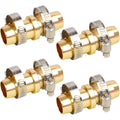 Hourleey 4 Pack Garden Hose Repair Kit, Hose Connector Repair Mender Kit With Stainless Clamp, Fits 3/4"-5/8" Water Hose Repair Fittings