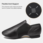 Stelle Jazz Shoes For Women Men Leather Upper Slip-On Dance Shoes Unisex