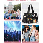 Large Ita Bag With 3 Pockets & 2 Inserts, Kawaii Pin Display Ita Tote Bag For Anime Kpop Fans, Versatile Messenger Bag