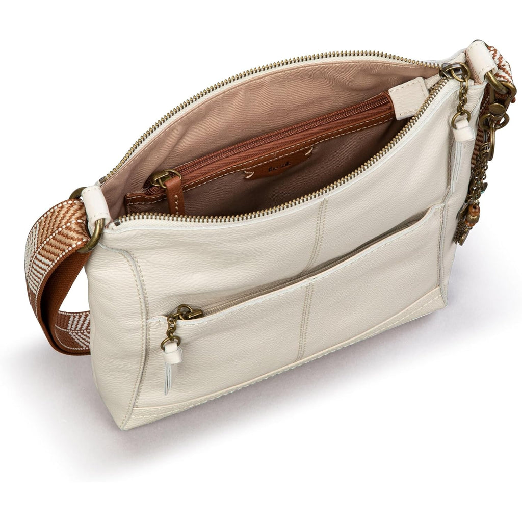The Sak Lucia Leather Crossbody Purse - Premium Leather Women's Handbag for Everyday & Travel - Cross Body Bag With Zipper