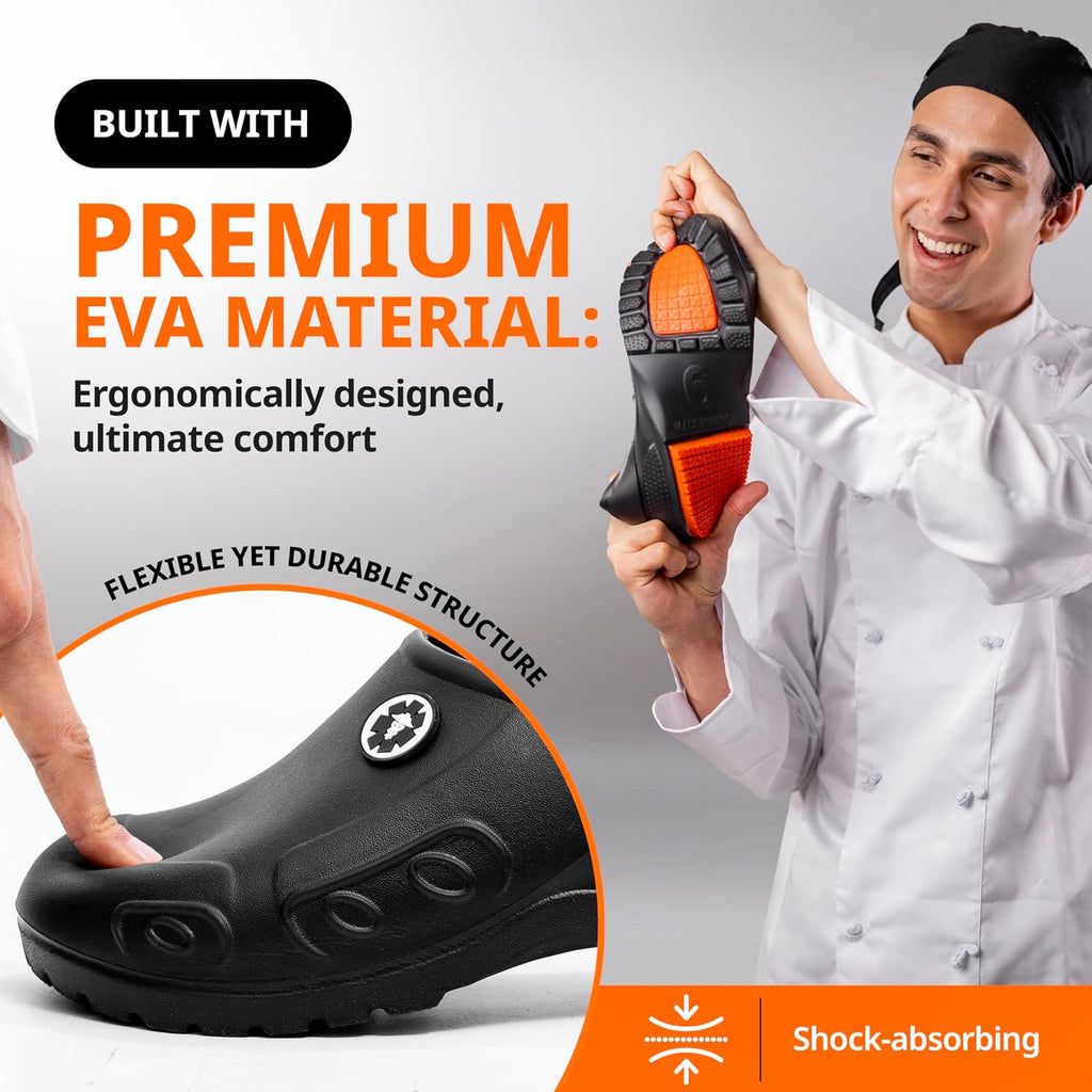 Yungprime Men'S And Women'S Slip-Resistant Work Shoes - Nursing - Chef Shoes
