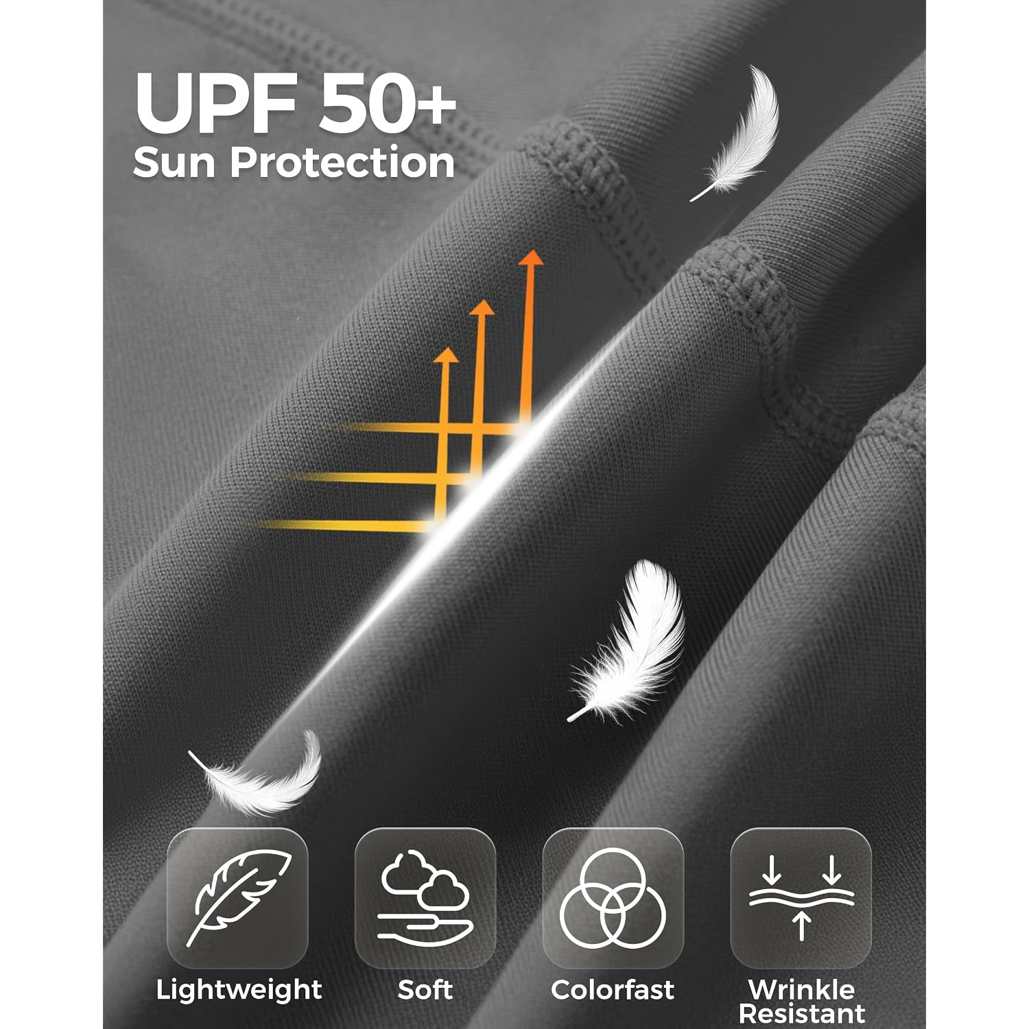 Boladeci Men'S Upf 50+ Sun Protection Hoodie Shirts Lightweight Long Sleeve Rash Guard Fishing Swim Shirts