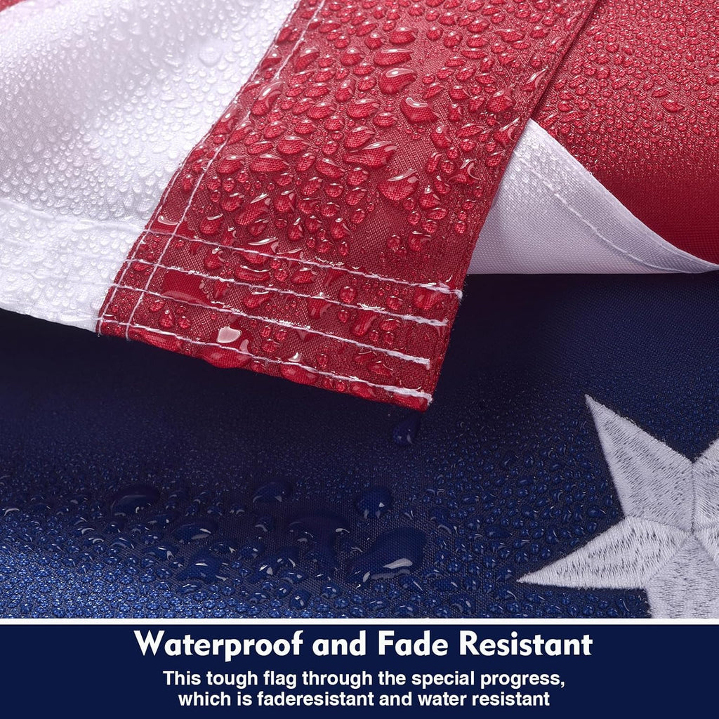 Embroidered 250 Years Usa Anniversary 3X5 Ft Outside Flag - Embroidered Star, Heavy-Duty Outdoor, Fade-Resistant, Reinforced Stripes & Brass Grommets Patriotic High Wind Us Flags