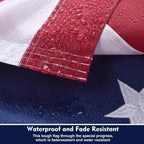 Embroidered 250 Years Usa Anniversary 3X5 Ft Outside Flag - Embroidered Star, Heavy-Duty Outdoor, Fade-Resistant, Reinforced Stripes & Brass Grommets Patriotic High Wind Us Flags