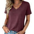 Zeagoo Womens Tops Summer Casual Short Sleeve Tshirts Business Basic Spring V-Neck Shirts Outfits S-3XL
