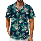 Hawaiian Shirt For Men Tropical Shirts Summer Beach Button Down Short Sleeve Luau Aloha Floral Cruise Vacation Outfit 2026