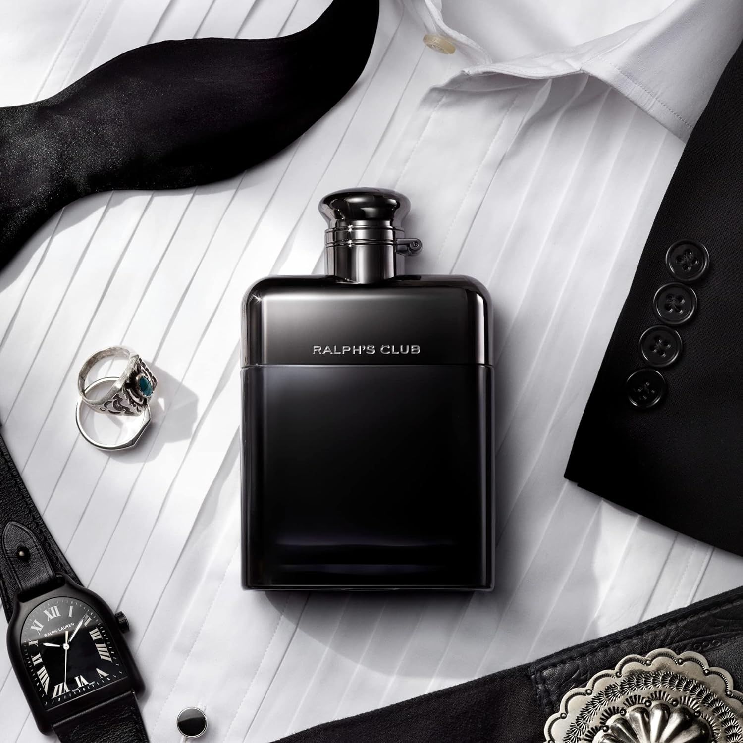 RALPH LAUREN FRAGRANCES - Ralph's Club - Eau de Parfum - Men's Cologne - Woody & Fresh - With Lavandin, Sage, Vetiver, and Cedarwood - Medium Intensity