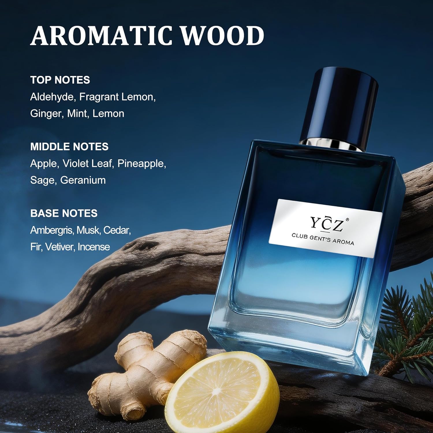 Ycz Club Perfume for Men, 1.7oz Cologne For Men, Nightclub Essential Fragrance, Long Lasting Cologne for Men with Aromatic Woody Notes of Aldehyde,Making it the Ideal gentlemen’s Gift