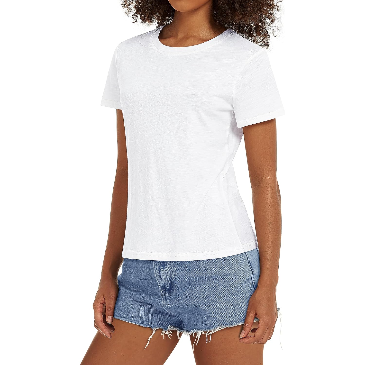 Stelle Women T Shirts Crew Neck Short Sleeve Shirts Soft Summer Classic Fit Tees