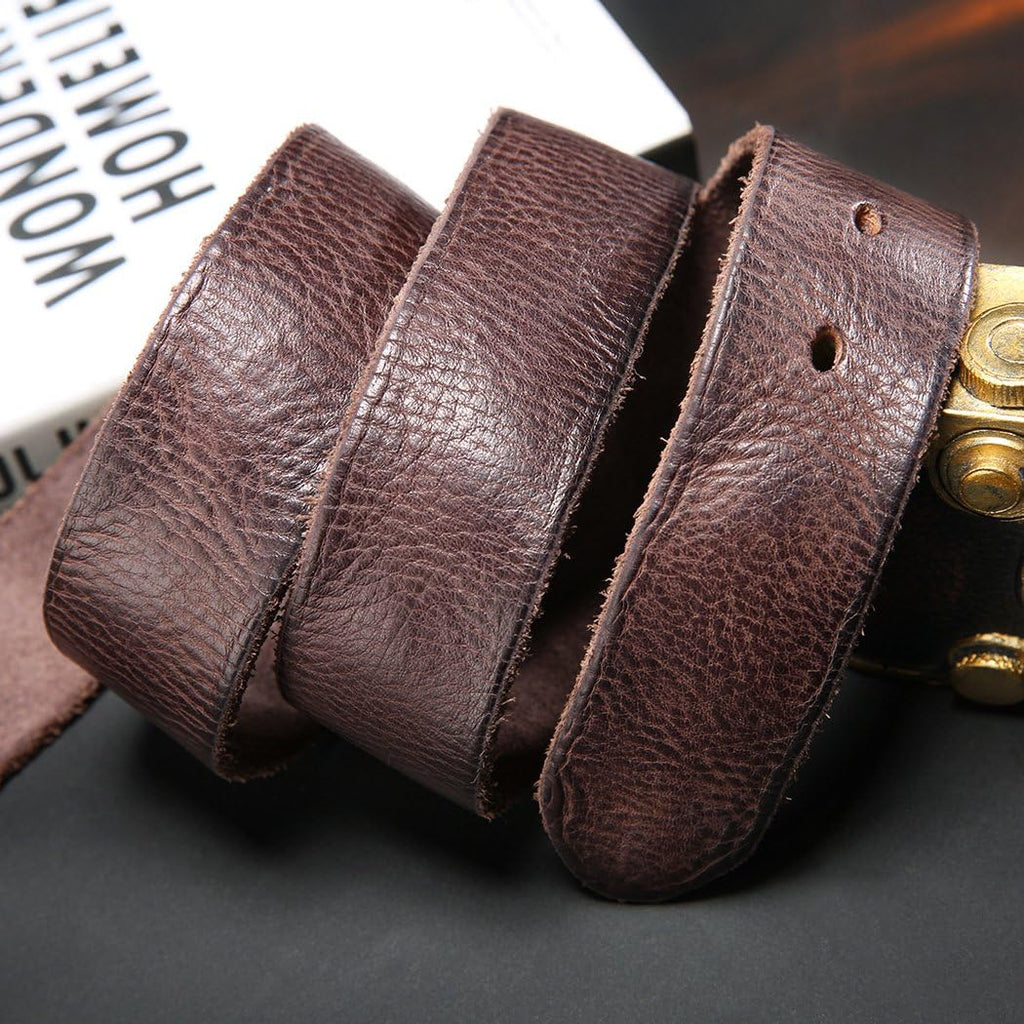 Keecow Men'S 100% Italian Cow Leather Belt Men With Anti-Scratch Buckle,Packed In A Box
