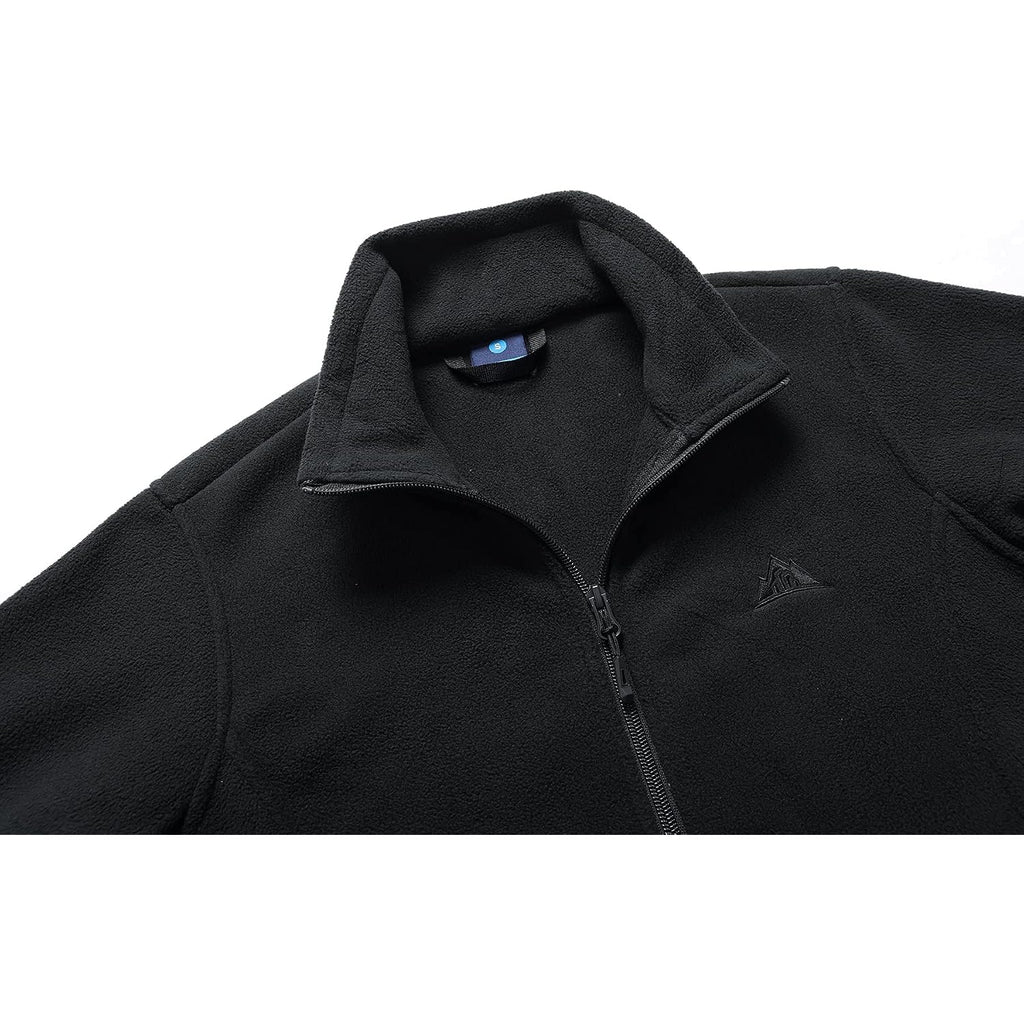Women'S Lightweight Full Zip Soft Polar Fleece Jacket Outdoor Recreation Coat With Zipper Pockets
