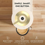 Nespresso Vertuo Next Coffee And Espresso Maker By De'Longhi, Creamy White And Gold