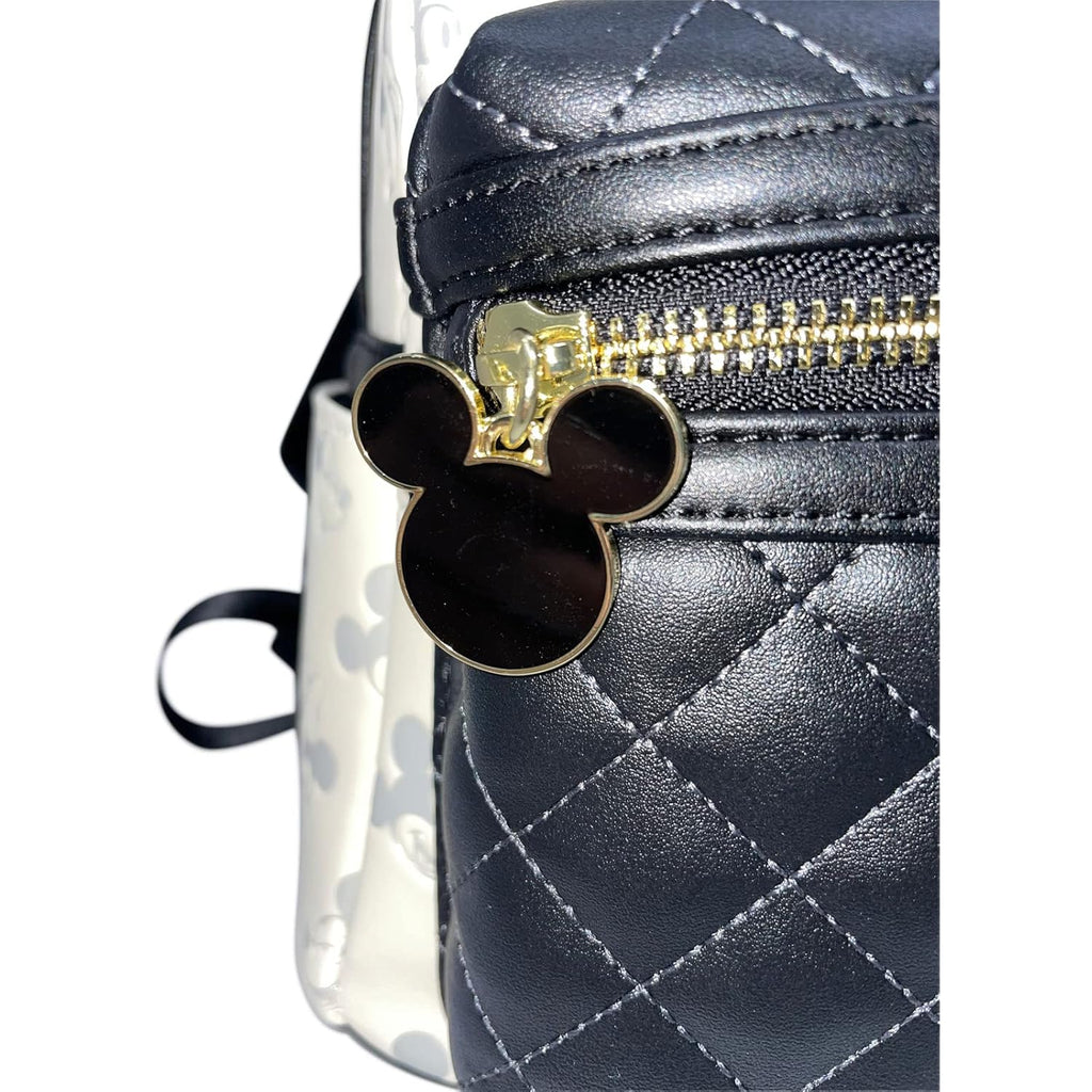 Loungefly Disney Mickey and Minnie Mouse Allover Debossed Womens Double Strap Shoulder Bag Purse