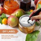 Canning Jar Lids With Rings For Mason Regular Mouth 24Pcs Regular Mouth Kerr Ball Jars Lids With Rings Good Sealing Performance Food Grade Material Kerr Mason Jars For Canning Food Fruits DIY Jam