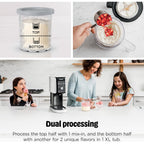 Ninja Creami Deluxe Ice Cream Maker | 11-In-1 Create Frozen Desserts, Sorbet, Milkshakes, Yogurt & More | Includes 2 Dishwasher Safe Xl 24 Oz. Tubs With Storage Lids | Silver | Nc501