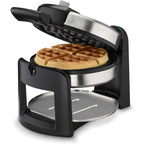 Cuisinart Round Flip Belgian Waffle Maker, 1" Thick Belgian-Style Waffle, Waf-F30Nas