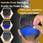 Hands-Free Fade Guide For Men – Silicone Haircut Template For Clippers | Neckline Shaver Guide | Diy Self Haircut Tool