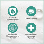 Nurture Rinse Free Body Wash & Shampoo With Aloe | Hospital Grade Hair & Body Waterless Cleansing Foam For Women, Camping, Elderly & Hospital Patients | Shower Bath & Hand Soap For Sensitive Skin