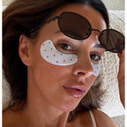 + Lux Unfiltered Iced Latte Cooling Under Eye Patches - Anti-Slip Caffeine Infused Korean Eye Mask - Reduces Puffiness, Brightens & Hydrates - Niacinamide & Hyaluronic Acid - Vegan - 10 Pairs