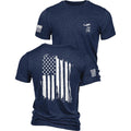 Nine Line American Flag T-Shirt For Men, Usa Made Patriotic Shirt, 9 Line Apparel, Military Veteran Shirt, Freedom Shirt