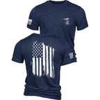 Nine Line American Flag T-Shirt For Men, Usa Made Patriotic Shirt, 9 Line Apparel, Military Veteran Shirt, Freedom Shirt