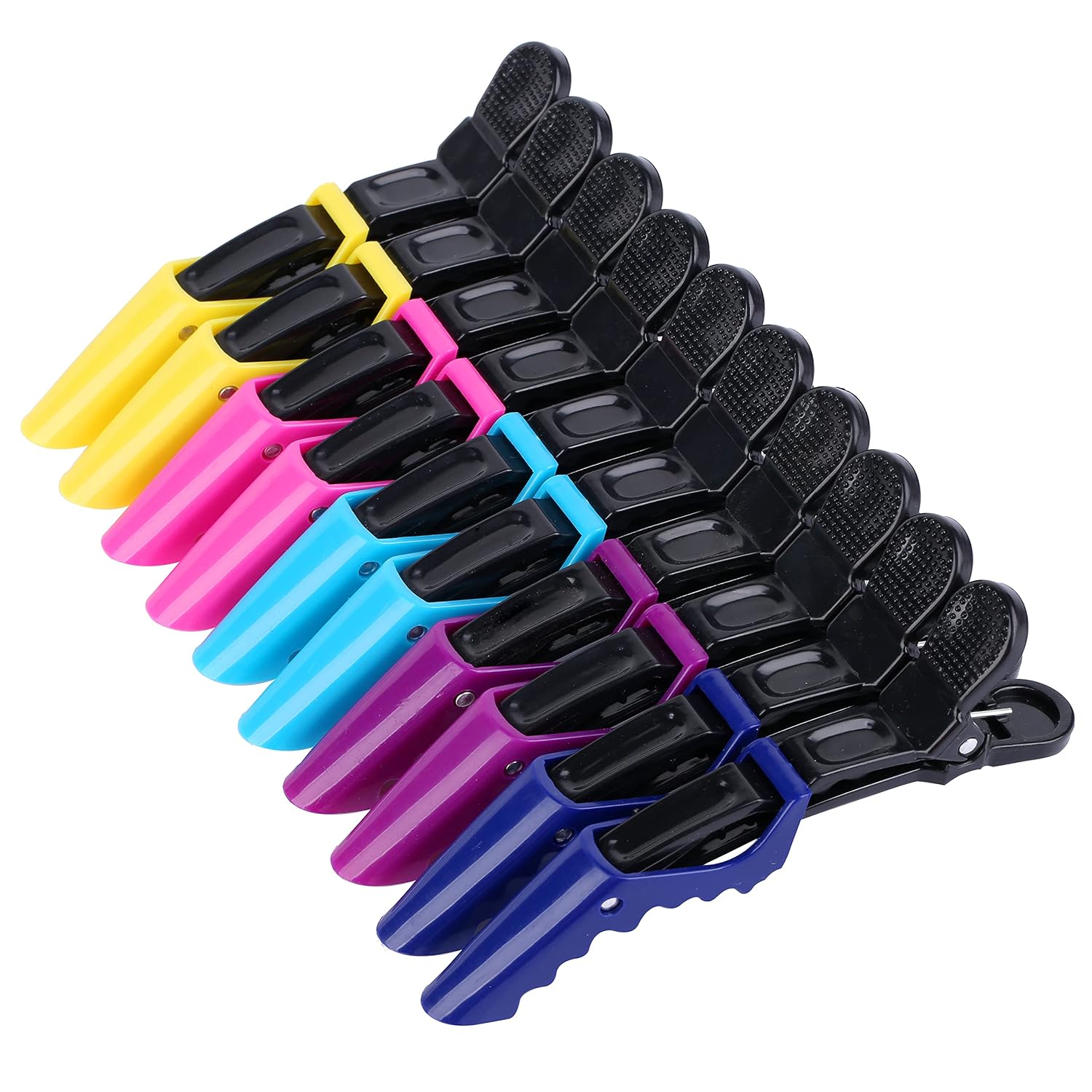 Hh&Ll Hair Clips For Women Wide Teeth & Double-Hinged Design Alligator Styling Sectioning Clips Of Professional Hair Salon Quality - 10 Pack