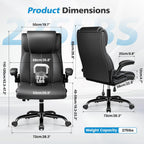 Ergonomic Office Chair, High Back Executive Leather Desk Chair