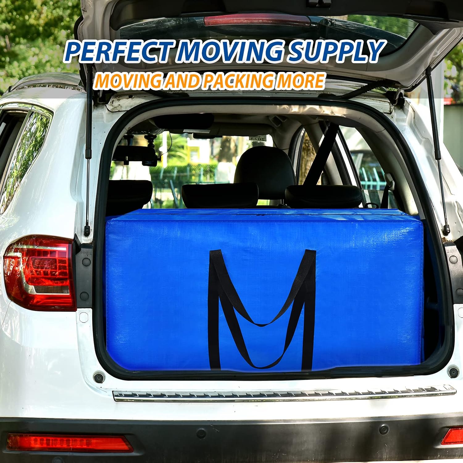 Extra Large Storage Bags, 57 Gallon Xxl Jumbo Large Moving Bags Heavy Duty | 2 Pack Clothes Storage Totes Bins Moving Boxes Supplies, Foldable Travel Duffle Bag, Christmas Tree Bag,42X23X13.5 Inch