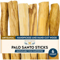 Palo Santo Sticks - Incense Sticks For Spiritual Cleansing, Stress Relief, Meditation Accessories, Home Fragrance - Sustainably Wild Harvested - Pack Of 6 - Alternative Imagination