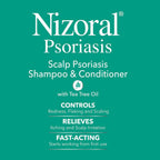 Nizoral Psoriasis Shampoo & Conditioner, 11 Oz, Gentle Scalp Treatment, Relieves Itching And Flaking, Redness And Scaling Effective Scalp Psoriasis Shampoo With Salicylic Acid And Tea Tree Oil