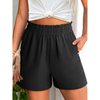 Shorts for Women,Dressy Casual Elastic High Waisted,Comfy Lightweight Airy,Summer Shorts for Beach,Travel & Vacation