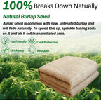 40" X 5 Feet Burlap Fabric Roll – Burlap Fabric By The Yard, Natural Jute Garden Fabric For Diy Crafts, Multipurpose Tree Wrap, Outdoor Plant Cover, Weed Barrier, Landscaping, Rustic Party Decor