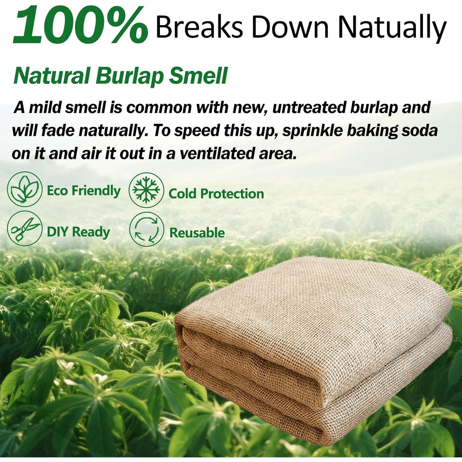 40" X 5 Feet Burlap Fabric Roll – Burlap Fabric By The Yard, Natural Jute Garden Fabric For Diy Crafts, Multipurpose Tree Wrap, Outdoor Plant Cover, Weed Barrier, Landscaping, Rustic Party Decor