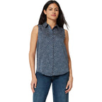 Amazon Essentials Women'S Regular-Fit Sleeveless Button-Down Blouse