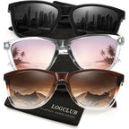 Polarized Sunglasses Womens Men - Classic Retro UV Protection Driving Sun Glasses A1blackg+chatc+pink