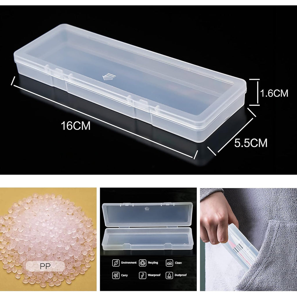 Kaychan Rhinestone Picker Tool 2 Acrylic Handle Rhinestones Applicator Dual-Ended DIY Nail Art Tool with 4 Extra Wax Tips and 1 Tweezer