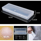 Kaychan Rhinestone Picker Tool 2 Acrylic Handle Rhinestones Applicator Dual-Ended DIY Nail Art Tool with 4 Extra Wax Tips and 1 Tweezer