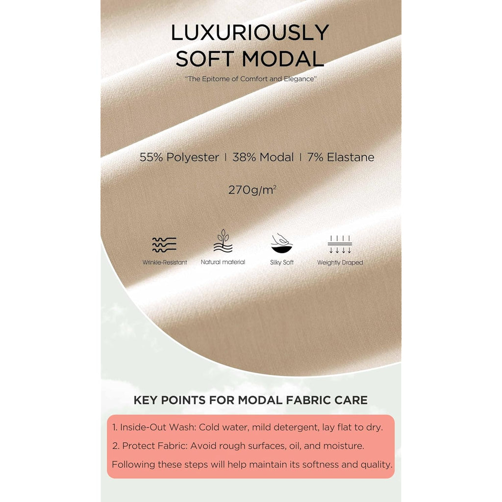 Modal Soft Relaxed Shorts with Pockets for Women High Wasit Casual Shorts