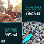 Toadfish Shrimp Deveiner Tool - Prawn & Seafood Peeler - Frogmore Shrimp Cleaner - Steel Butterfly Blade - Kitchen Essential - Ergonomic Handle - Stainless Steel - Full-Tang Strength