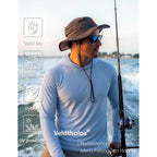 3 Pack Men'S Fishing Shirts Long Sleeve Sun Hoodie Uv Protection Lightweight Rash Guard Swim Shirt