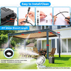 Portable Misting System, Outdoor Water Misters For Outside Patio Umbrella Cooling With Rechargeable Water Pump (Consecutive 8Hrs), 9L Bucket, 26Ft Hose, For Tailgating, Camping, Canopy, Sport