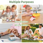 6 Oz Stainless Steel Snack Containers For Kids - 6 Pack Metal Food Containers With Lids Silicone Easy Open 100% Leak Proof Bpa Free Reusable Baby Lunch Box For Daycare Travel And Office