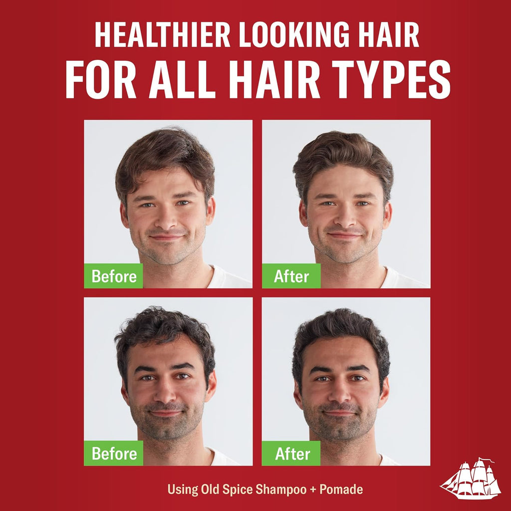 Old Spice Mens 2-In-1 Shampoo And Conditioner Set, Fiji, Coconut & Tropical Wood Scent, For All Hair Types, Healthier, Fuller, Moisturized Looking Hair, 21.9 Fl Oz Each, Twin Pack