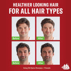 Old Spice Mens 2-In-1 Shampoo And Conditioner Set, Fiji, Coconut & Tropical Wood Scent, For All Hair Types, Healthier, Fuller, Moisturized Looking Hair, 21.9 Fl Oz Each, Twin Pack
